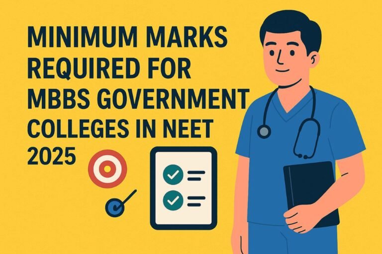 NEET Cut Off 2025 for MBBS Government Colleges
