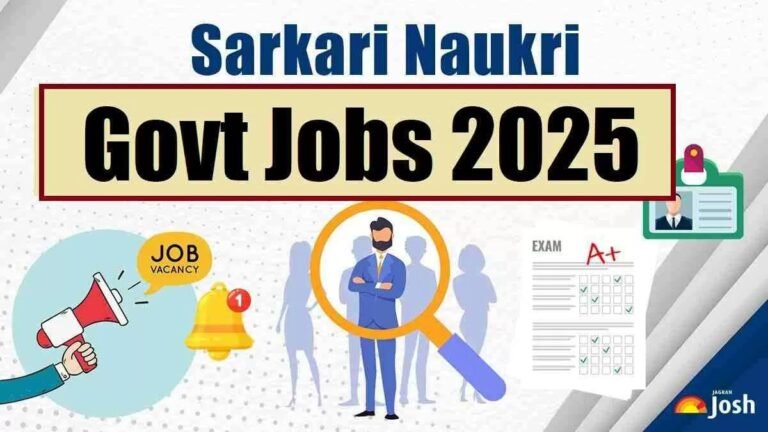 Sarkari Yojana New Vacancy 2025 – Latest Government Job Updates You Shouldn’t Miss!